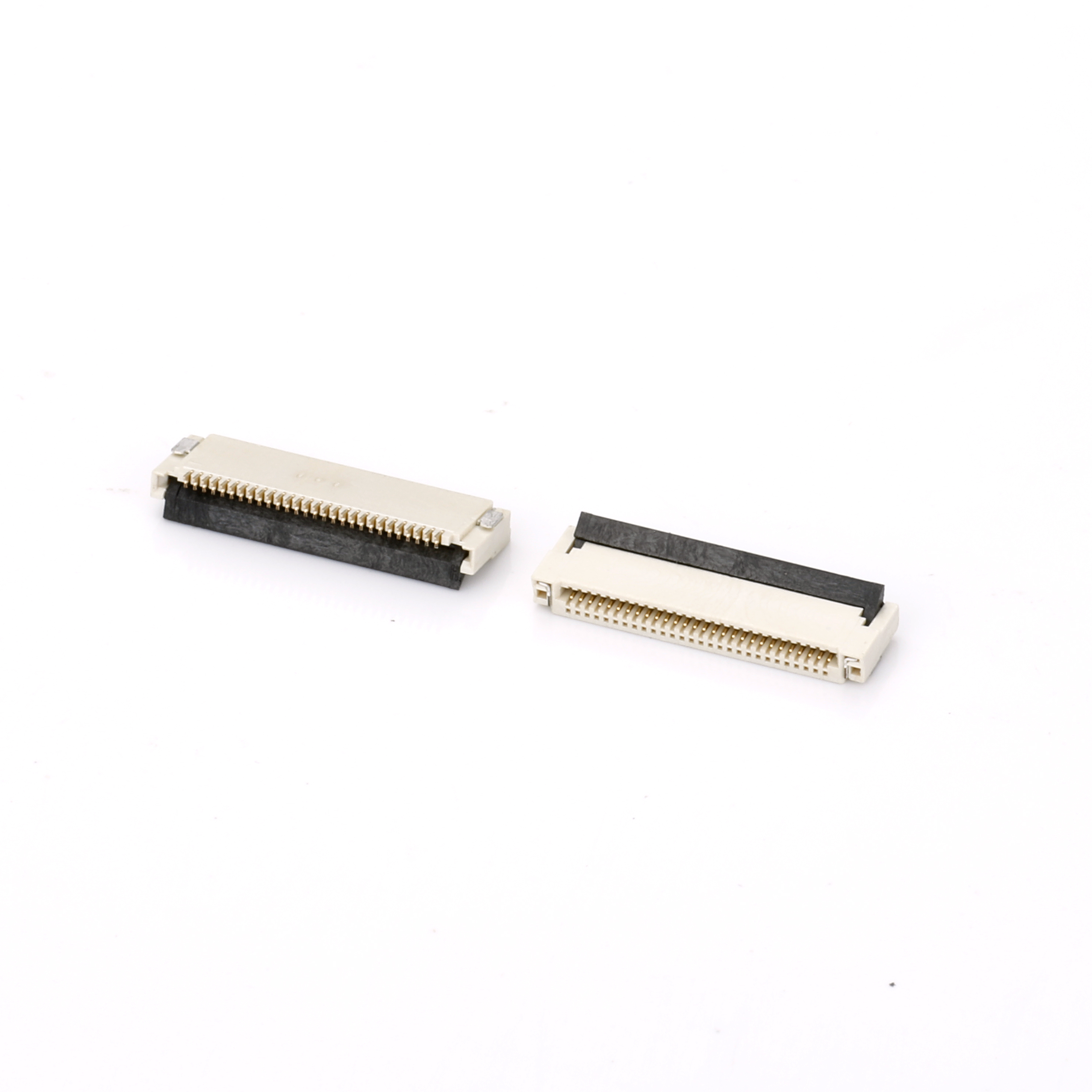 0.5mm H1.0mm FFC/FPC连接器 卧贴 上下接触点 前插后锁  LF051-GXXW-COR