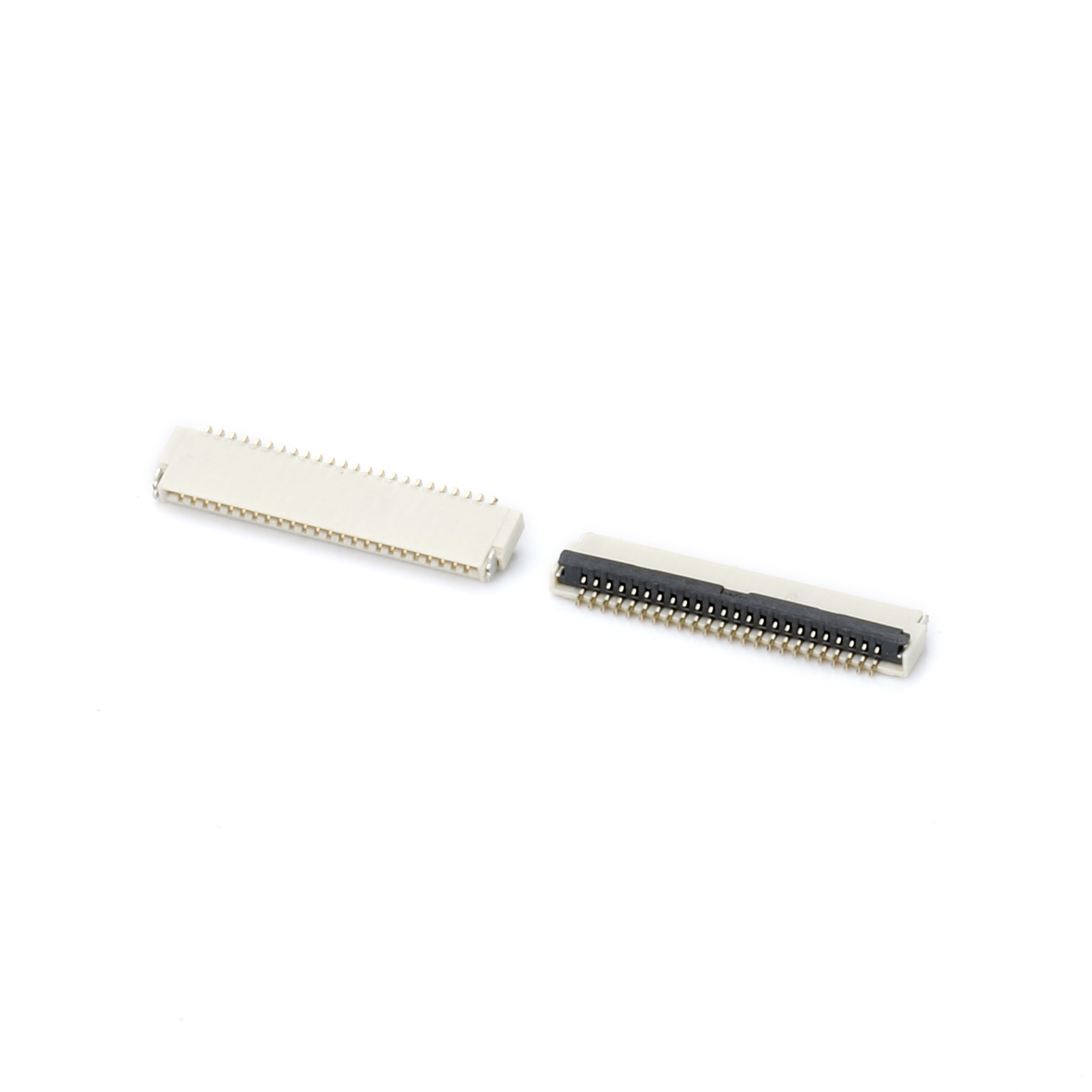 0.3mm H1.0 -FPC 连接器 翻盖下接 下接触点 卧贴 LF030-GXXW-COR(奇数PIN)