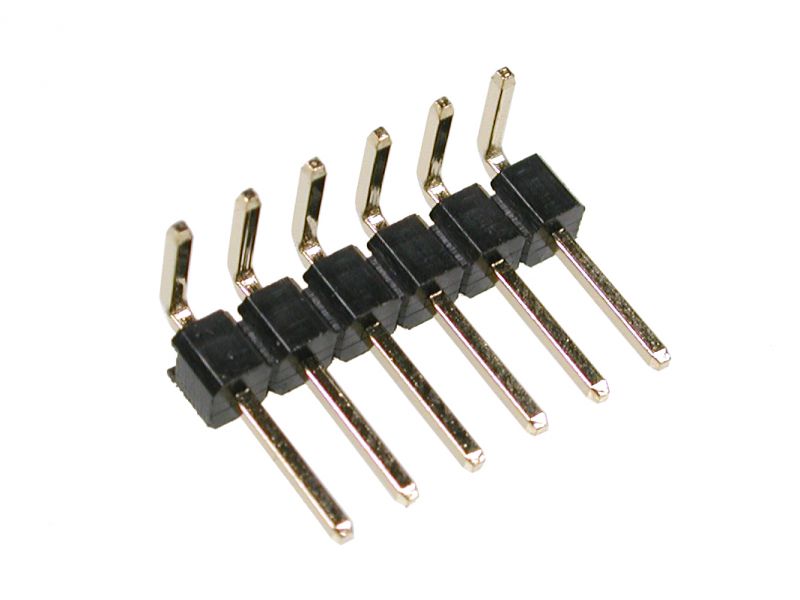 2.0mm 排针 单排弯插 上针长4.0 塑高2.0 弯针2.8 LXW-20-H20-XXP-R