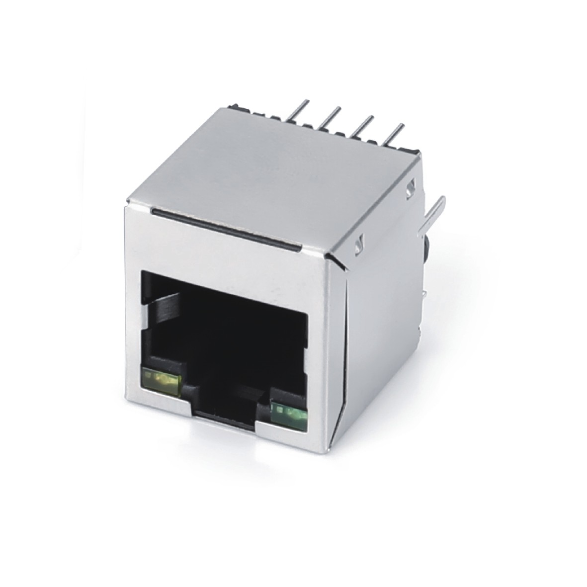 RJ45 8P8C top enter 带灯 左黄右绿 